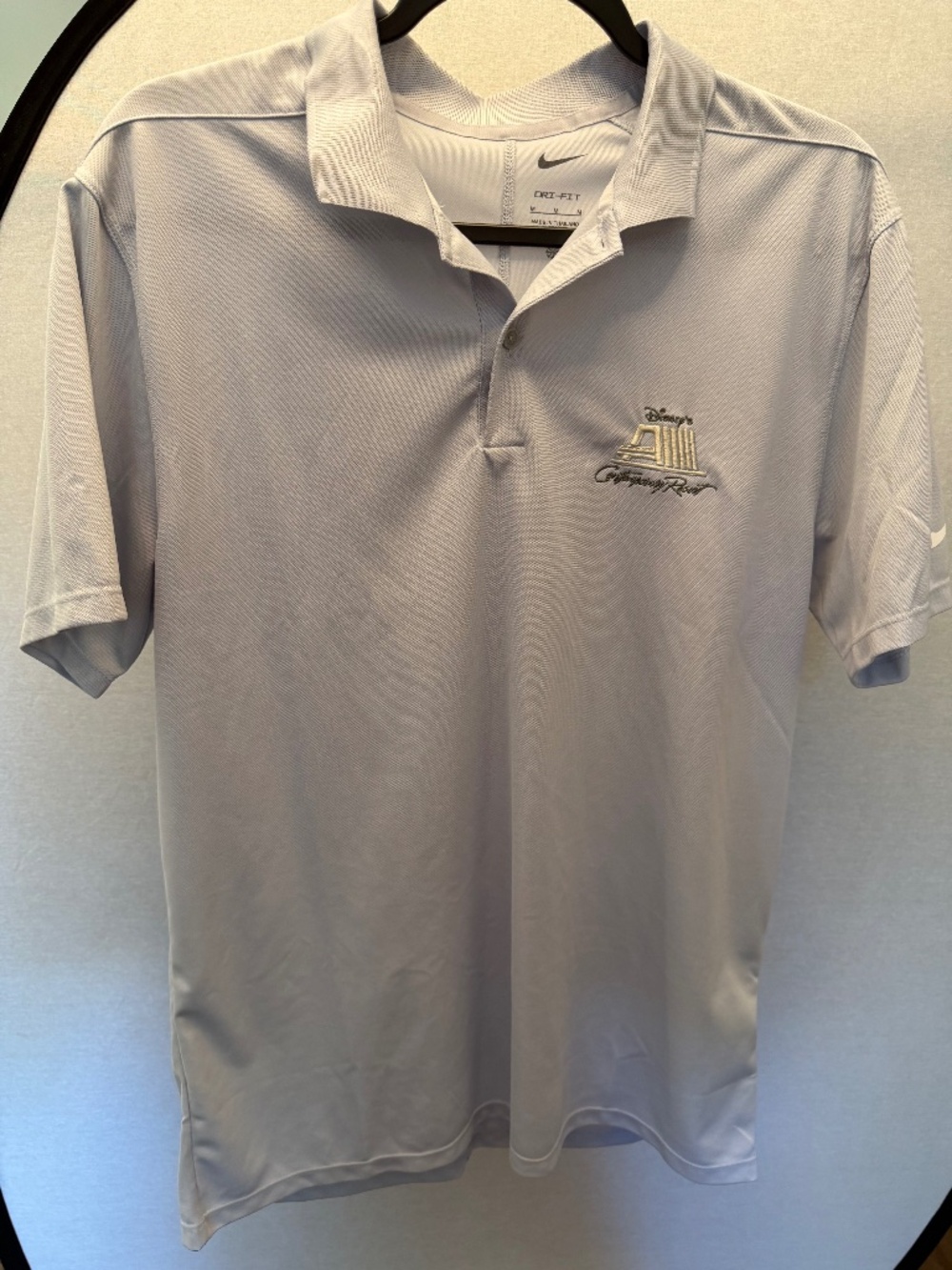 Nike Dri-FIT Disney Contemporary Resort Polo Men’s Medium Gray